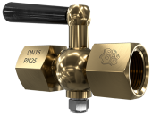 Кран пробковый трёхходовой под манометр РАШВОРК арт.777